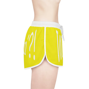 Women's Relaxed Shorts What's Stirrin'?! Main (Yellow, White)