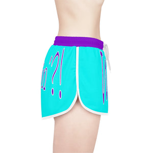 Women's Relaxed Shorts What's Stirrin'?! Main (Aqua, Purple)