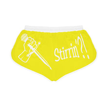 Load image into Gallery viewer, Women&#39;s Relaxed Shorts What&#39;s Stirrin&#39;?! Main (Yellow, White)