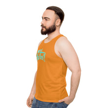 Load image into Gallery viewer, Women&#39;s Tank Top What&#39;s Stirrin&#39;?! Main (Orange, Aqua/White)