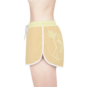 Women's Relaxed Shorts What's Stirrin'?! Main(Peach, Cream)