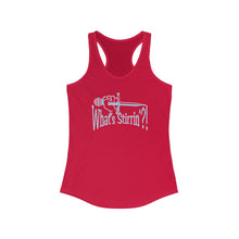 Load image into Gallery viewer, What&#39;s Stirrin&#39;?! Main Women&#39;s Racerback Tank (Red, Baby Blue/White)