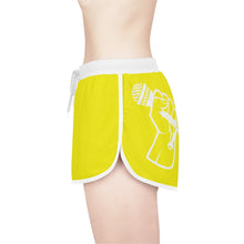 Load image into Gallery viewer, Women&#39;s Relaxed Shorts What&#39;s Stirrin&#39;?! Main (Yellow, White)