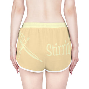 Women's Relaxed Shorts What's Stirrin'?! Main(Peach, Cream)