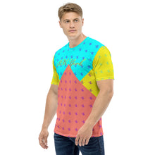 Load image into Gallery viewer, BW Covering Men&#39;s T-shirt (Yellow, Aqua, Salmon, Indigo)