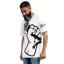 Load image into Gallery viewer, Men&#39;s T-Shirt What&#39;s Stirrin&#39;?! Of Mics and Pens(White, Black)