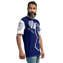 Load image into Gallery viewer, Men&#39;s T-Shirt What&#39;s Stirrin&#39;?! Of Mics and Pens(Navy Blue, White)