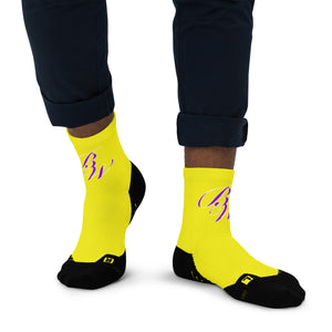 BW Ankle Socks (Yellow, Purple, White)