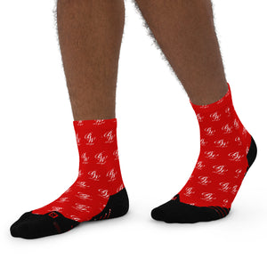 BW York Red Ankle socks