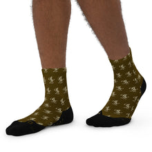 Load image into Gallery viewer, BW York Brown, Khaki, and White Ankle socks