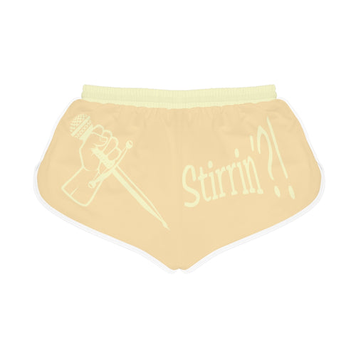 Women's Relaxed Shorts What's Stirrin'?! Main(Peach, Cream)