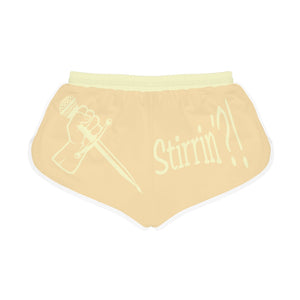 Women's Relaxed Shorts What's Stirrin'?! Main(Peach, Cream)