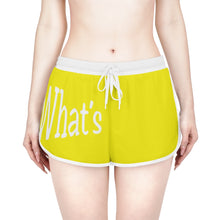 Load image into Gallery viewer, Women&#39;s Relaxed Shorts What&#39;s Stirrin&#39;?! Main (Yellow, White)