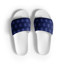 Load image into Gallery viewer, BW Navy Blue, Blue and White Men’s slides