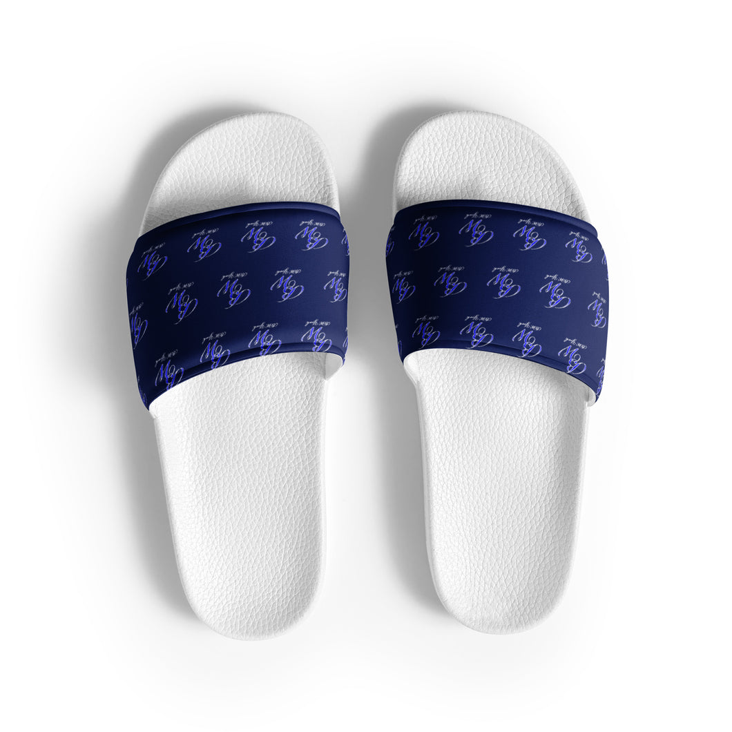 BW Navy Blue, Blue and White Men’s slides