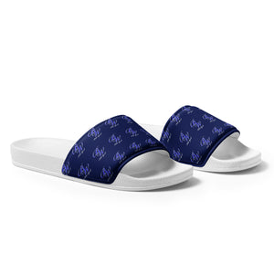 BW Navy Blue, Blue and White Men’s slides